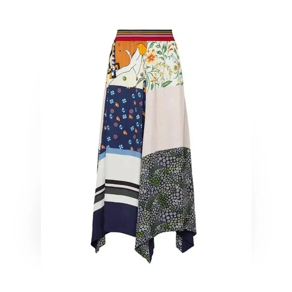 See by Chloé Summer Patchwork Handkerchief Skirt S - Picture 6 of 9